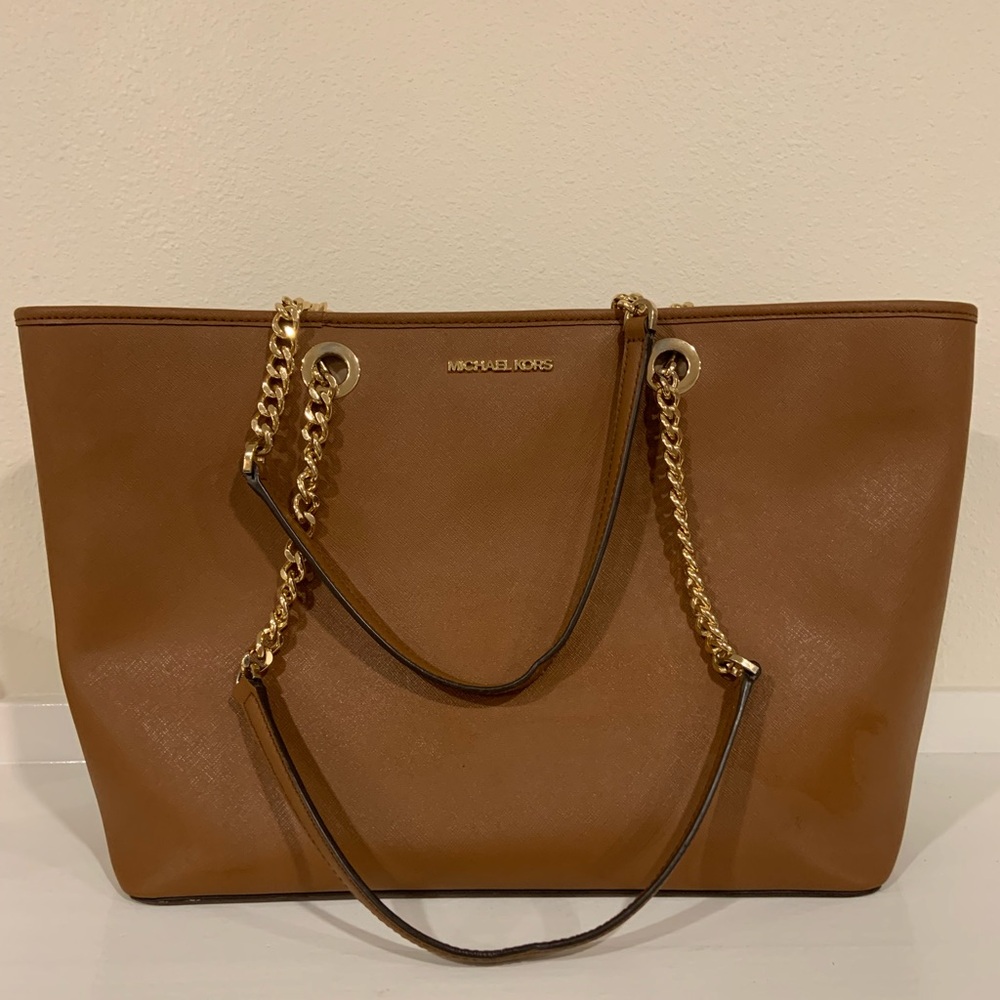 MICHAEL KORS | MK Designer Jet Set Saffiano Leather Tote